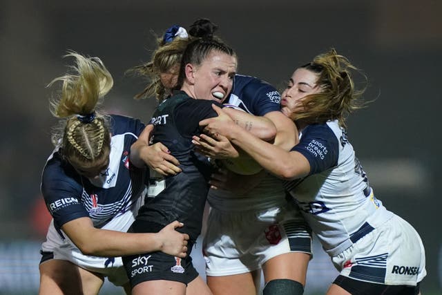 New Zealand’s Georgia Hale (centre) has signed for Leeds Rhinos (Tim Goode/PA)