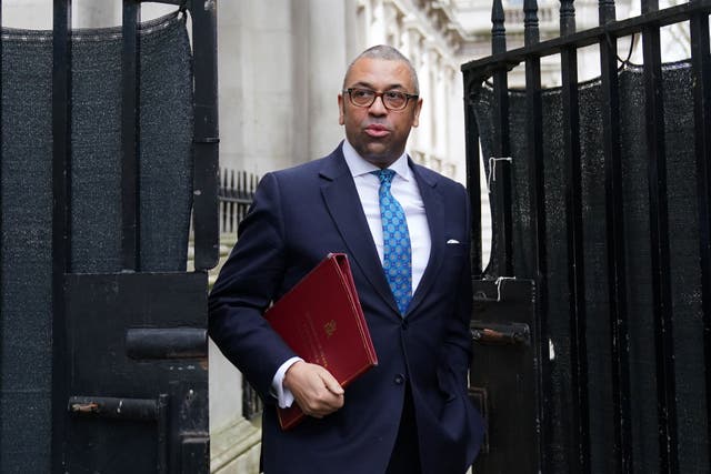Foreign Secretary James Cleverly (Stefan Rousseau/PA)
