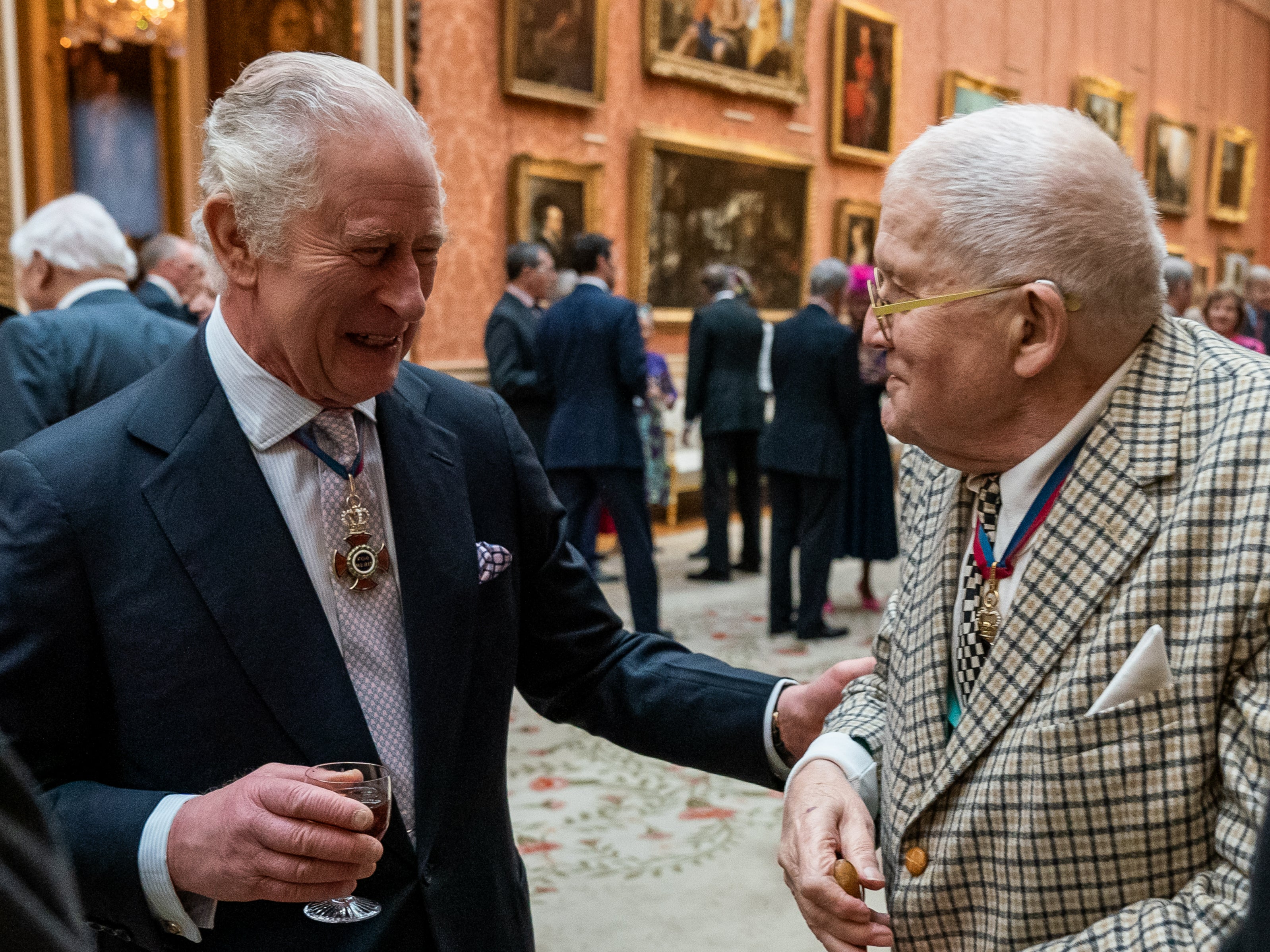 David Croc-kney: with King Charles at a luncheon at Buckingham Palace