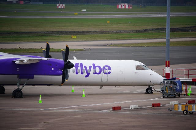 Collapsed airline Flybe has applied for a temporary operating licence (Ben Birchall/PA)