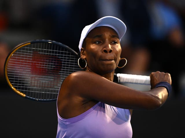 <p>Venus Williams suffered a hamstring injury at the Auckland Classic </p>