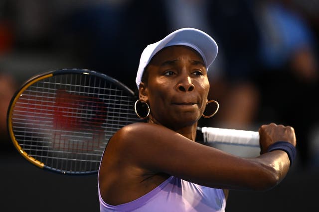 <p>Venus Williams suffered a hamstring injury at the Auckland Classic </p>