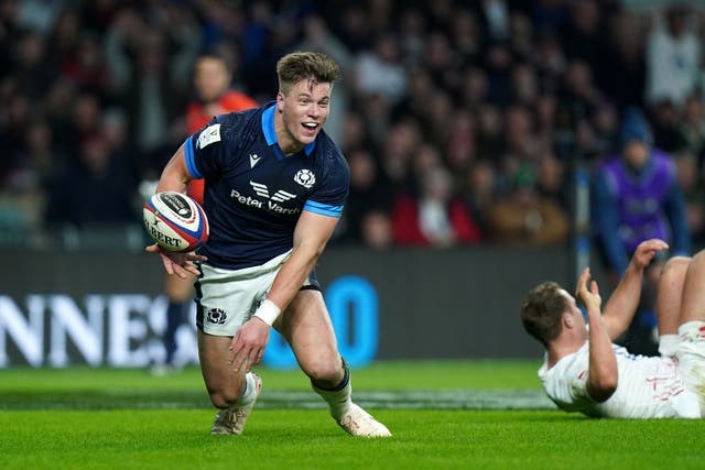 Huw Jones is eager for Scotland to build on their opening win over England (Adam Davy/PA).