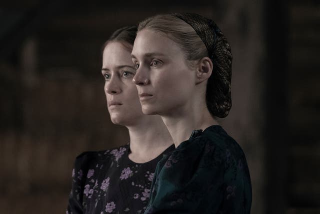 <p>Claire Foy and Rooney Mara in ‘Women Talking’</p>