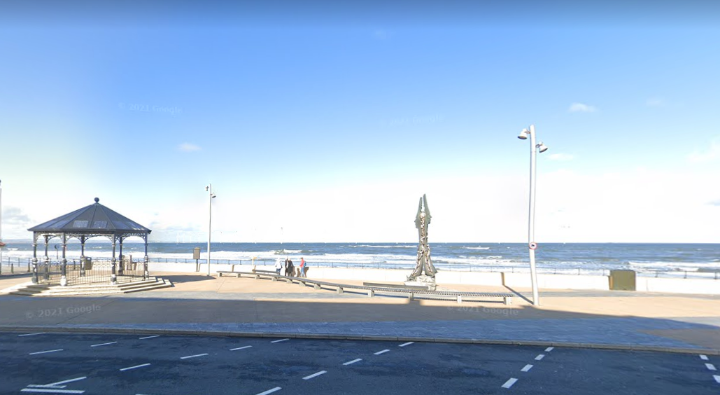 The alleged dog attack happened on Redcar beach