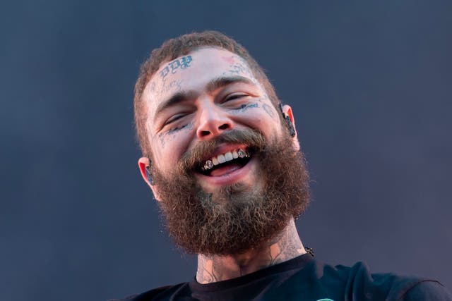 <p>Post Malone performing in Melbourne on 7 February 2023</p>
