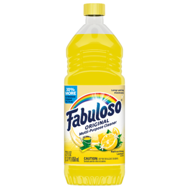 <p>A recalled bottle of Fabuloso multipurpose cleaner</p>