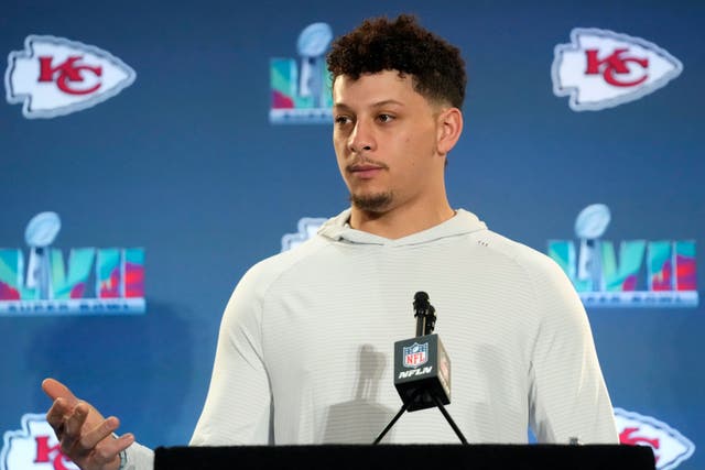 Kansas City Chiefs quarterback Patrick Mahomes is hoping an ankle injury will not prevent him being at his best at Super Bowl 57 (Ross D. Franklin/AP)