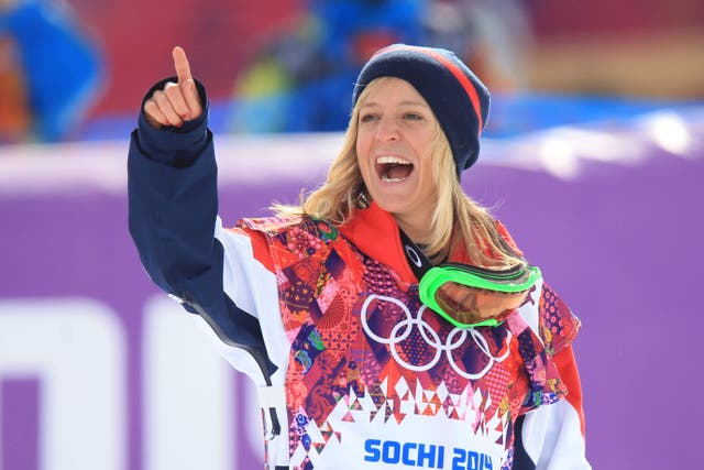 Great Britain’s Jenny Jones celebrates after claiming bronze in Sochi (Mike Egerton/PA)