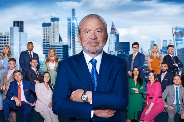 <p>Alan Sugar and the line-up for the 2023 series of ‘The Apprentice'</p>