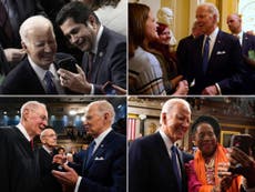 Biden’s hot mic moments after the State of the Union were the real performance