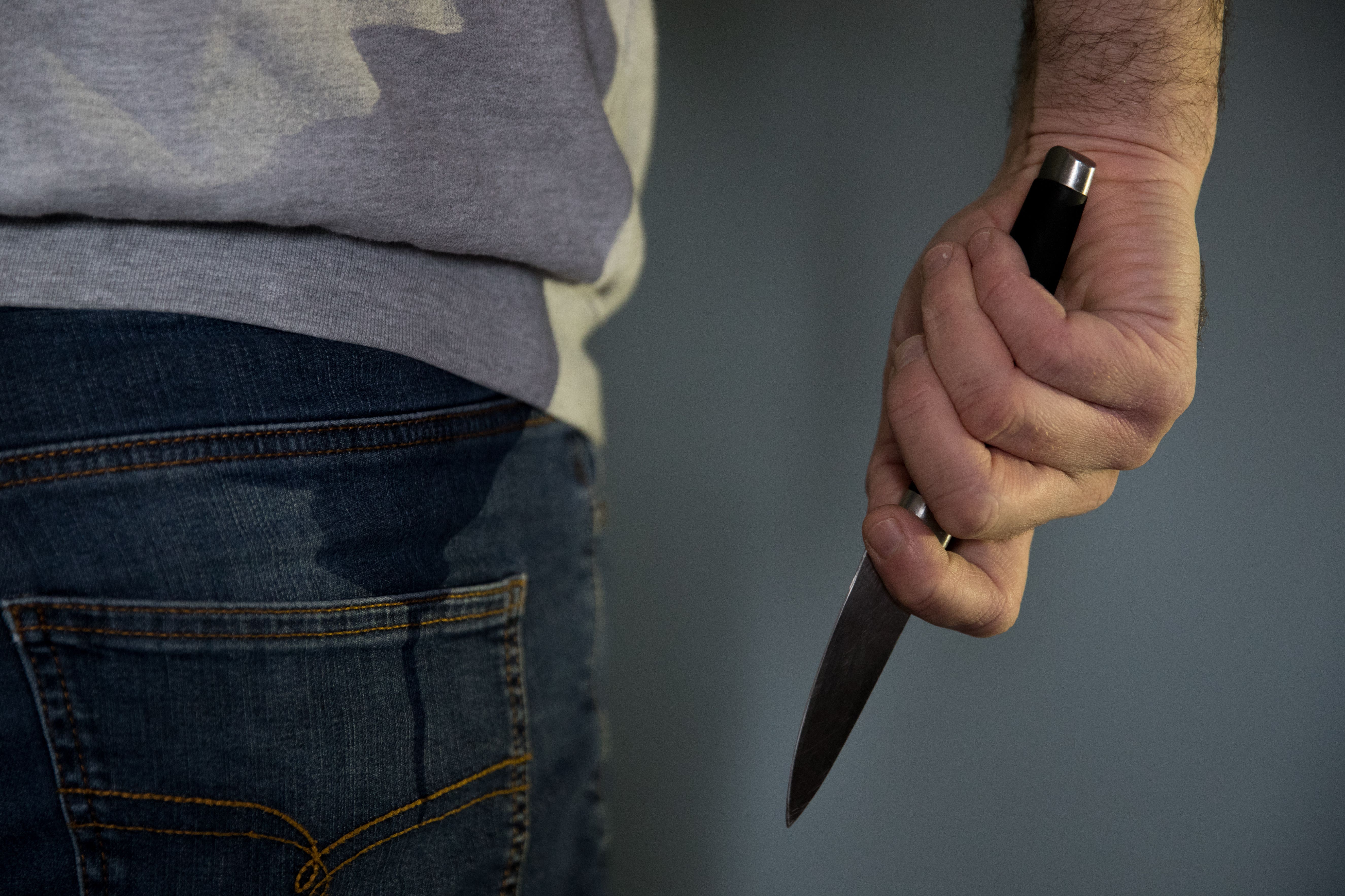 The number of people killed with a sharp instrument, including knives, in England and Wales in the year to March 2022 was 261, the highest since records began (Andrew Matthews/PA)