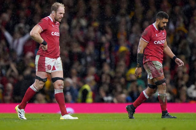 Alun Wyn Jones, left, and Taulupe Faletau have been left out by Wales (Joe Giddens/PA)