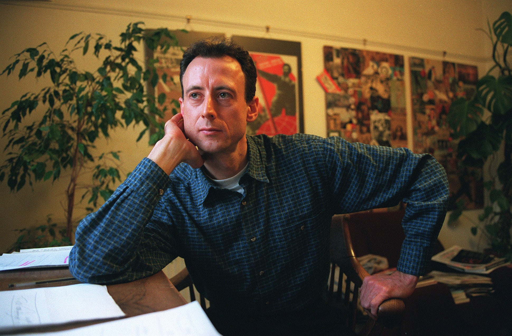 Peter Tatchell photographed for The Independent in 1995.