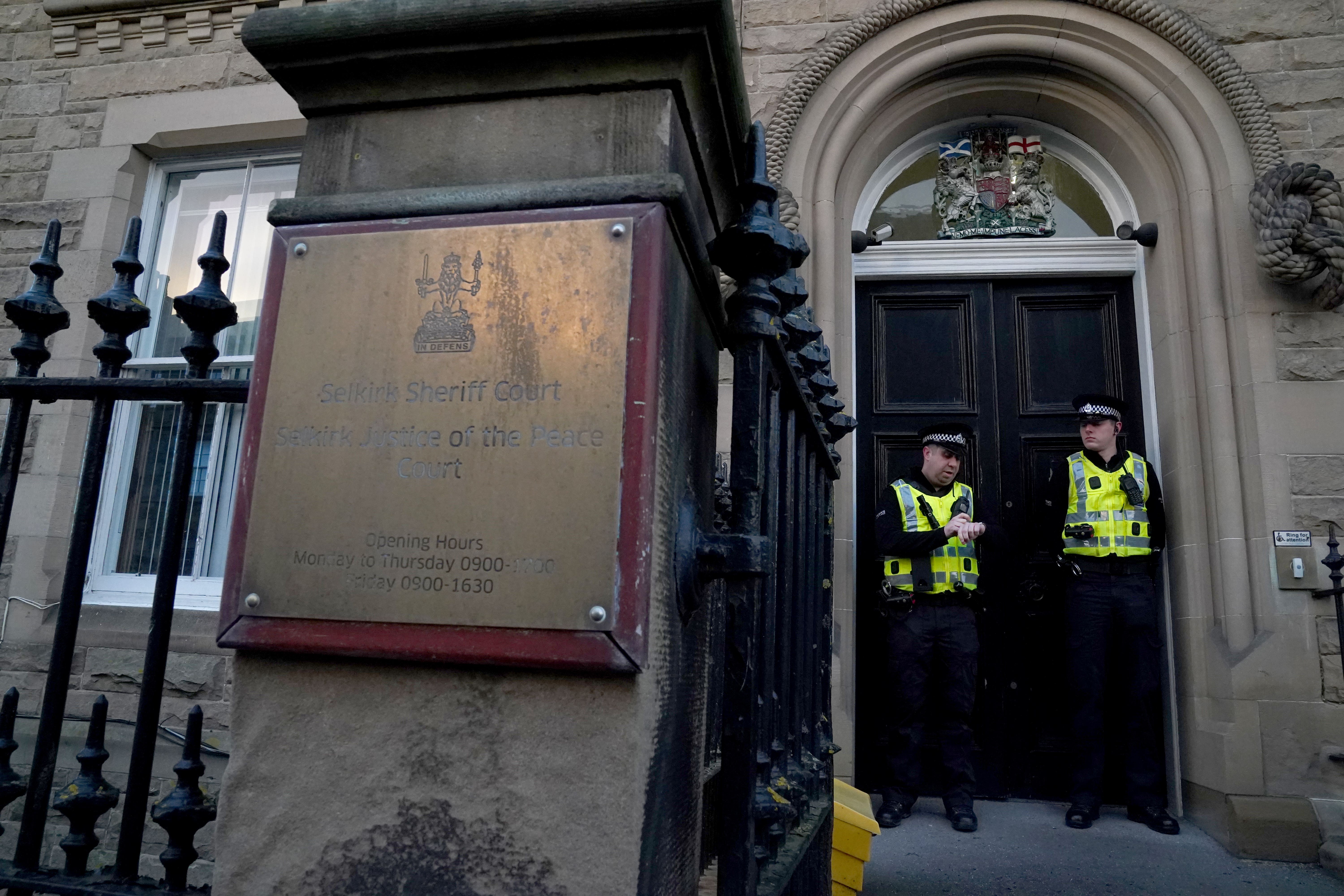 The man appeared at Selkirk Sheriff Court (Andrew Milligan/PA)