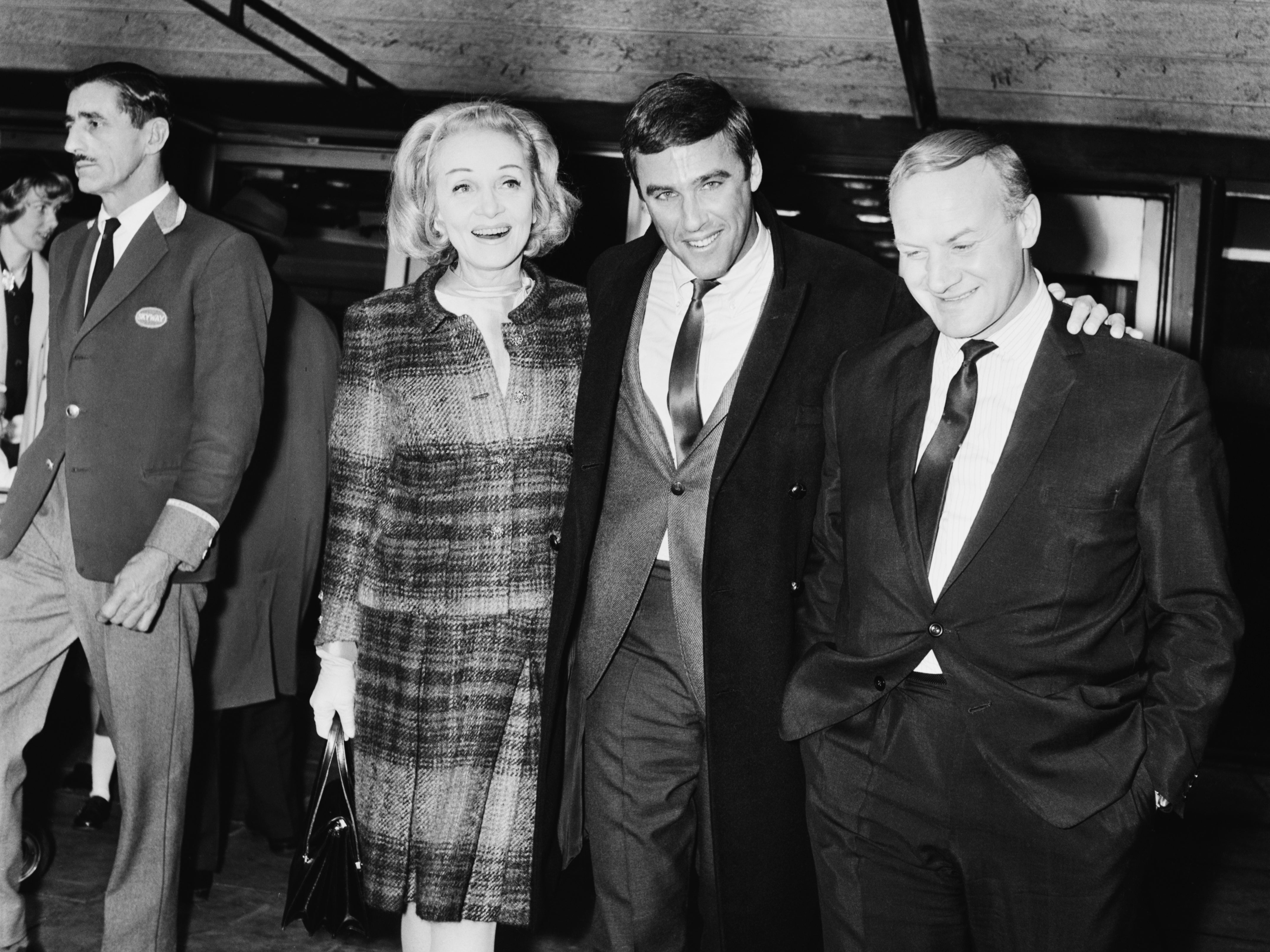 The composer with Marlene Dietrich (left) in 1964