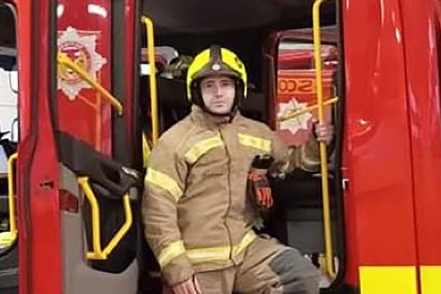 Firefighter Barry Martin who died after he was critically injured tackling a blaze at the historic Jenners building in Edinburgh (Scottish Fire and Rescue Service handout/PA)