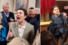 Protesters interrupt Tory event to question disappearance of asylum-seeking children