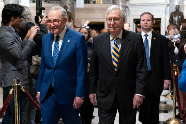 <p>Mitch McConnell and Chuck Schumer  </p>