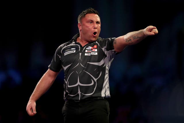 Gerwyn Price played to the partisan home crowd in Cardiff (Bradley Collyer/PA)