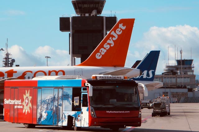 <p>Price hike: easyJet Airbus A320 at Geneva airport</p>