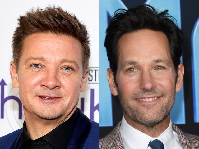 <p>Jeremy Renner and Paul Rudd</p>