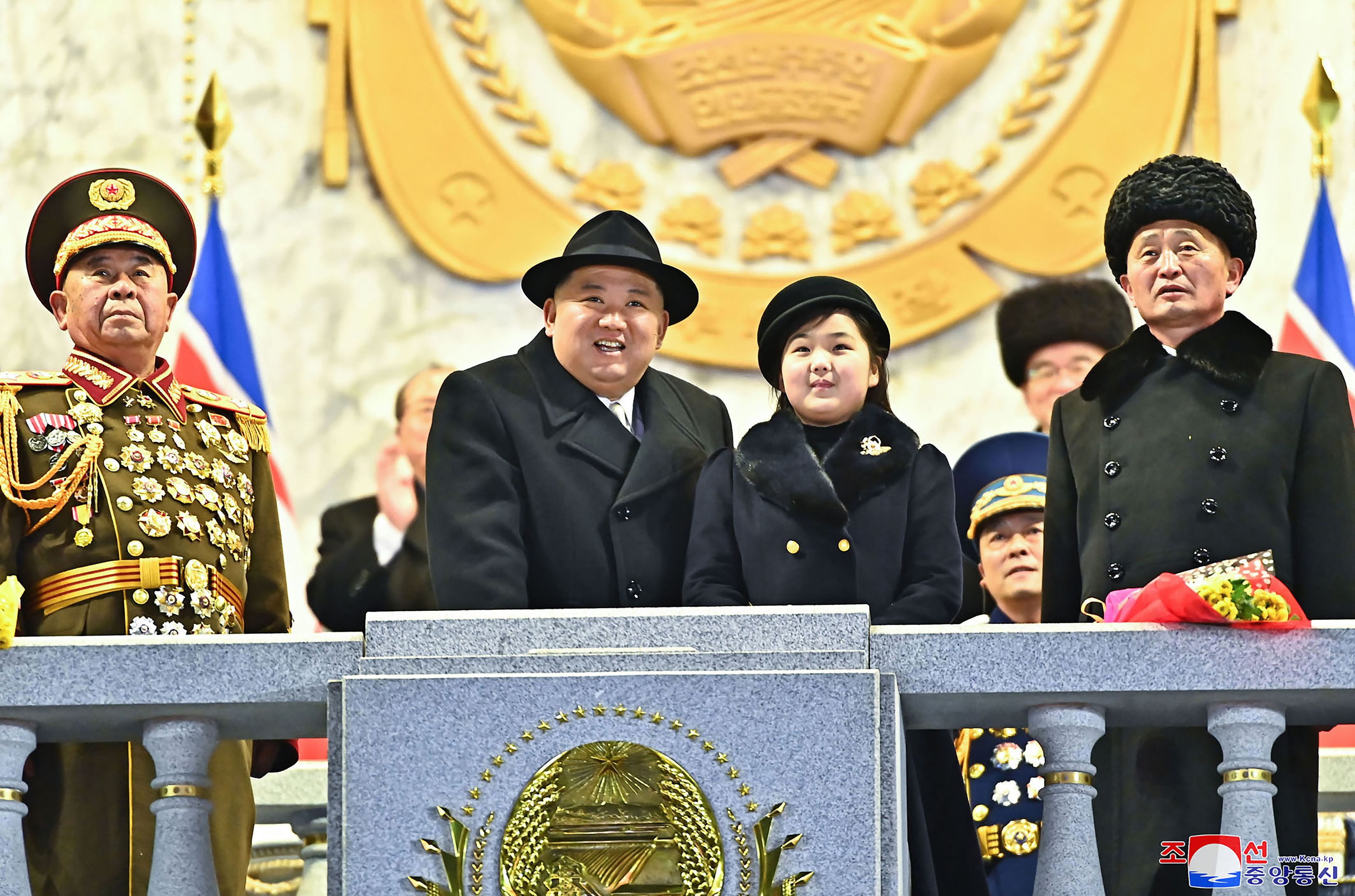 North Korea’s leader Kim Jong-un with his daughter Ju-ae