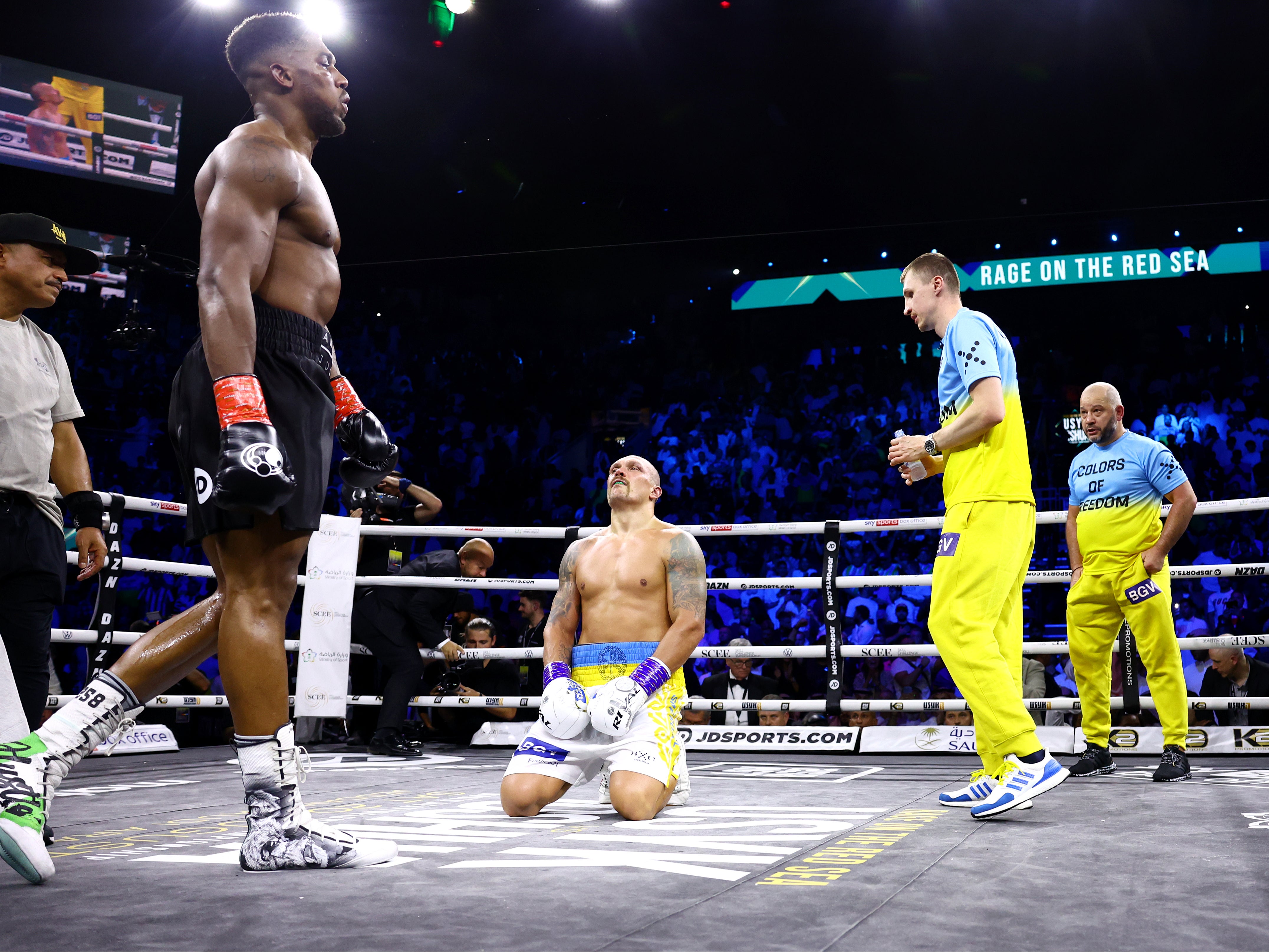 Oleksandr Usyk after his second straight win over Anthony Joshua