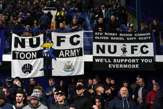 Some Newcastle fans complained of overcrowding in the Leppings Lane End during last month’s FA Cup defeat at Hillsborough (Nick Potts/PA)