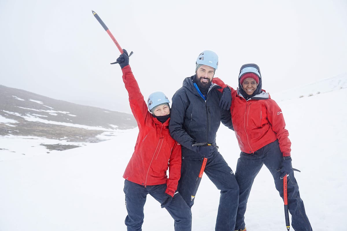 Emma Willis, Rylan Clark and Oti Mabuse’s Red Nose Day trek halted by weather