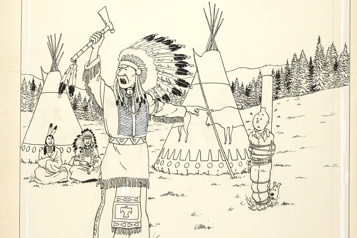 Tintin In America original drawing by Herge sells at auction for &pound;1.9m