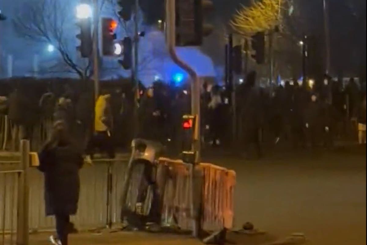 Charity boss tells of &lsquo;war zone&rsquo; scenes amid clashes outside asylum seeker hotel