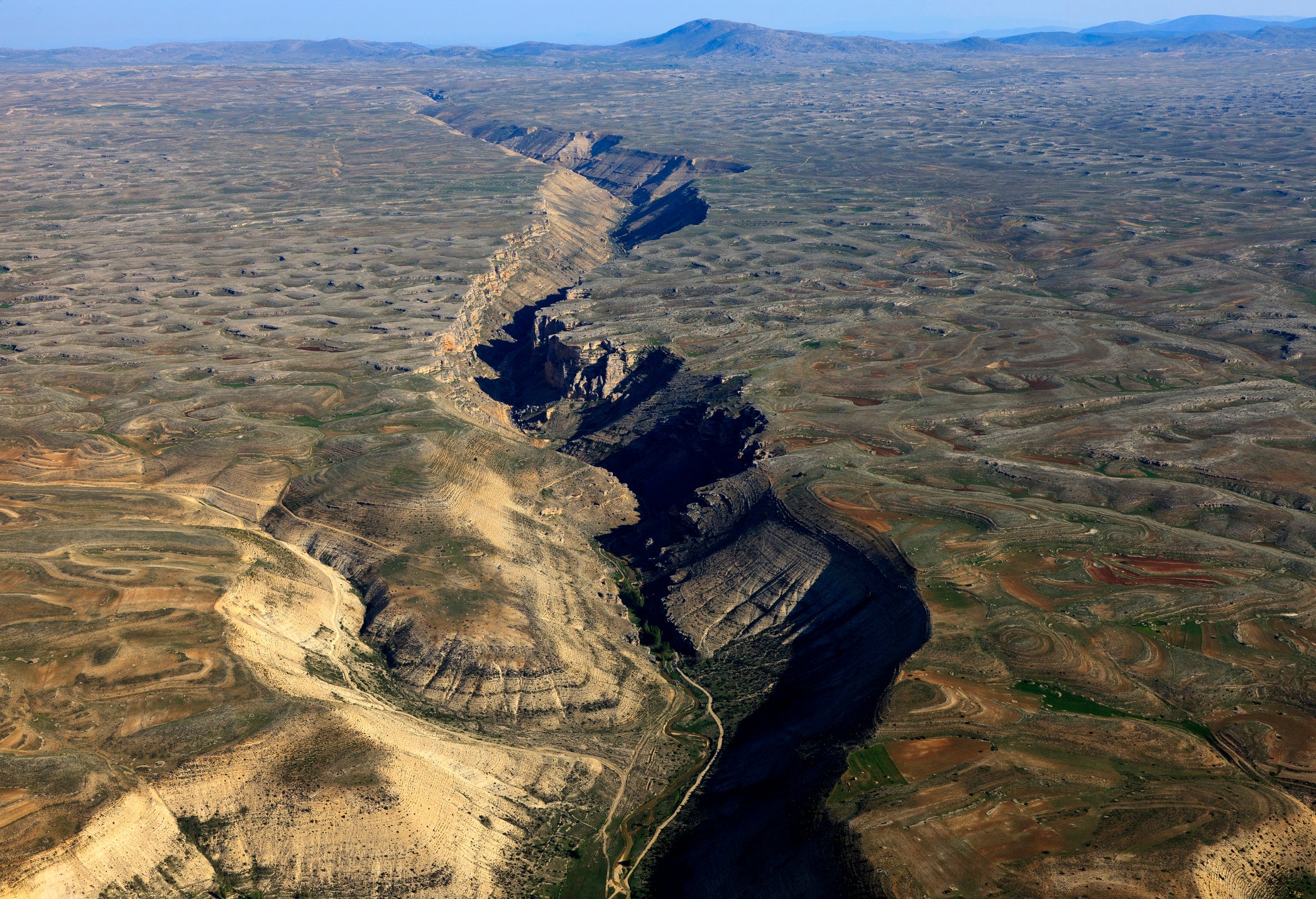 A landform in Mersin, southern Turkey, is a reminder of seismic activity