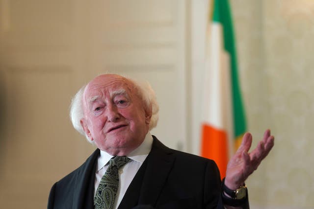 Irish President Michael D Higgins (PA)
