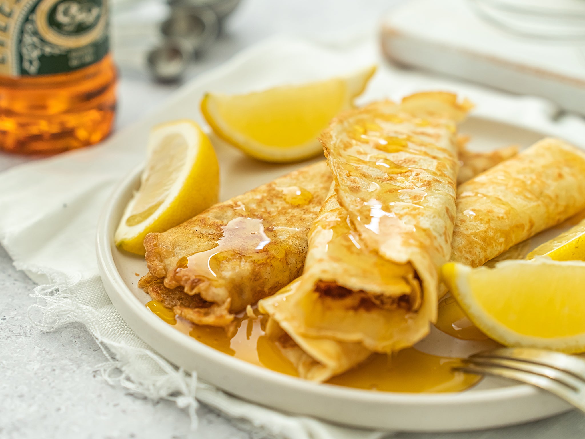 Golden syrup cannot be missed with these crêpes