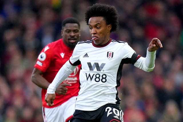 Willian’s brilliant first-half drive was the difference between the sides at Craven Cottage (Adam Davy/PA)