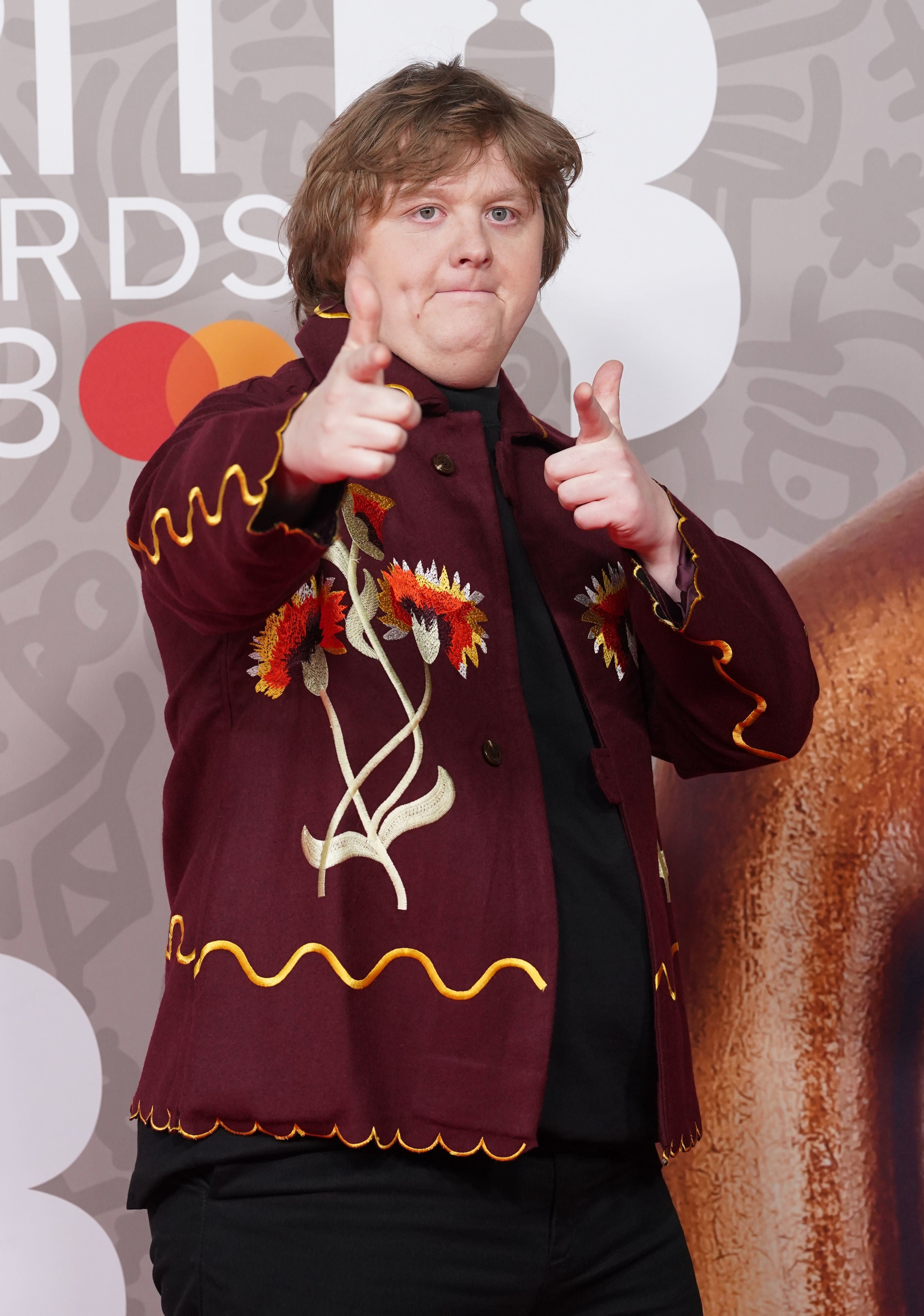 Lewis Capaldi attending the Brit Awards 2023 at the O2 Arena, London