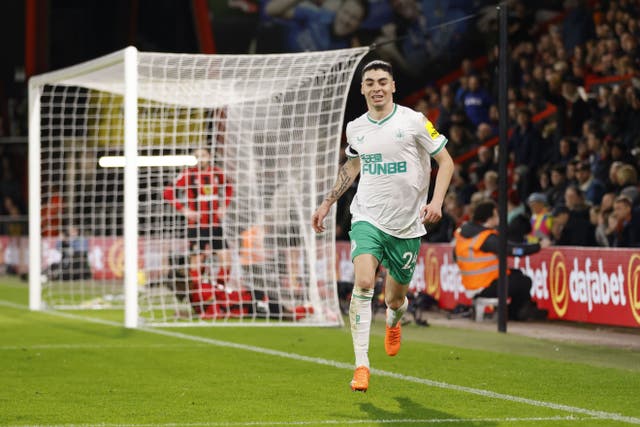 <p>Miguel Almiron salvaged a draw for Newcastle with his equaliser </p>