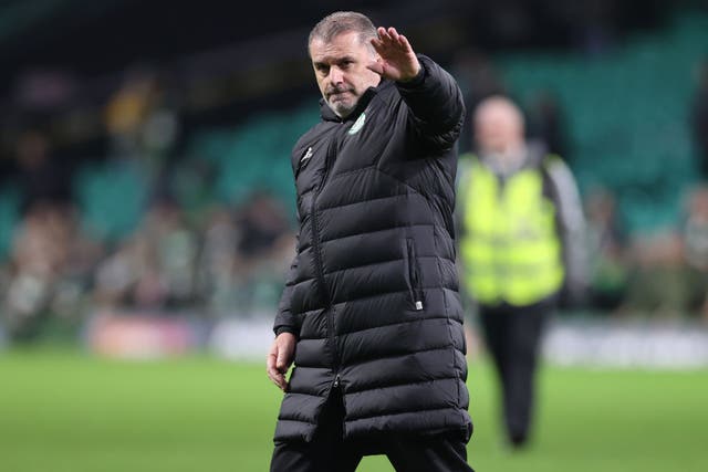 Celtic’s manager Ange Postecoglou has responded to Leeds speculation (Steve Welsh/PA)