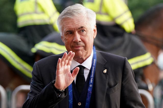 Real Madrid manager Carlo Ancelotti saw his side pick up another victory (Andrew Milligan/PA)