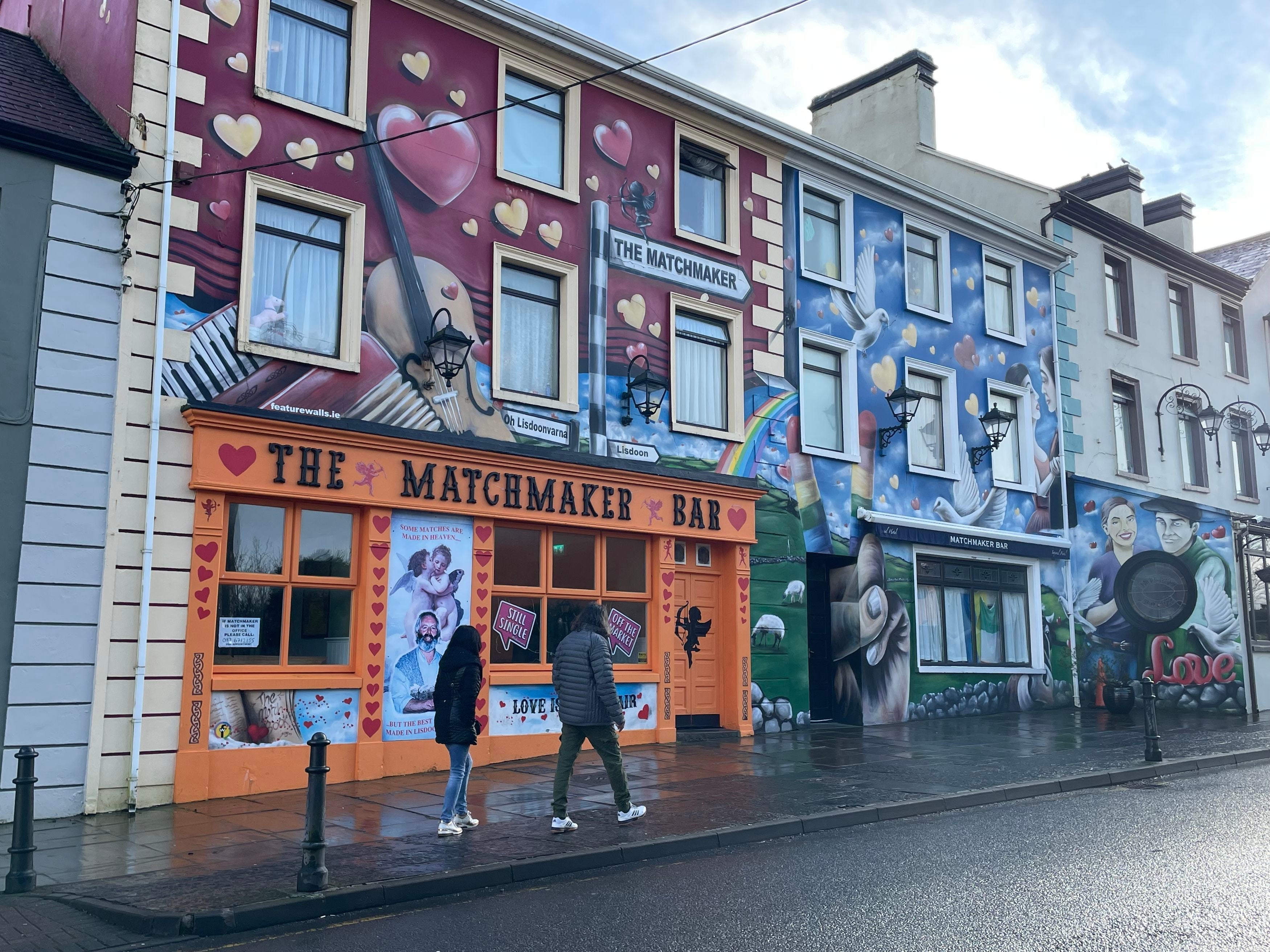 The Matchmaker Bar in Lisdoonvarna, the home town of Ireland’s last traditional matchmaker Willie Daly, which hosts an annual match making festival every September