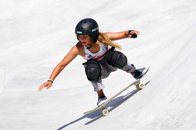 Skateboarder Sky Brown became world champion at the age of 14 on Sunday (Adam Davy/PA)