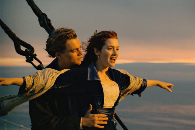 <p>Leonardo DiCaprio and Kate Winslet in ‘Titanic’ </p>