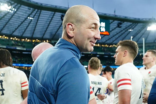 England head coach Steve Borthwick welcomed “positive small steps forward” after the win over Italy (David Davies/PA)