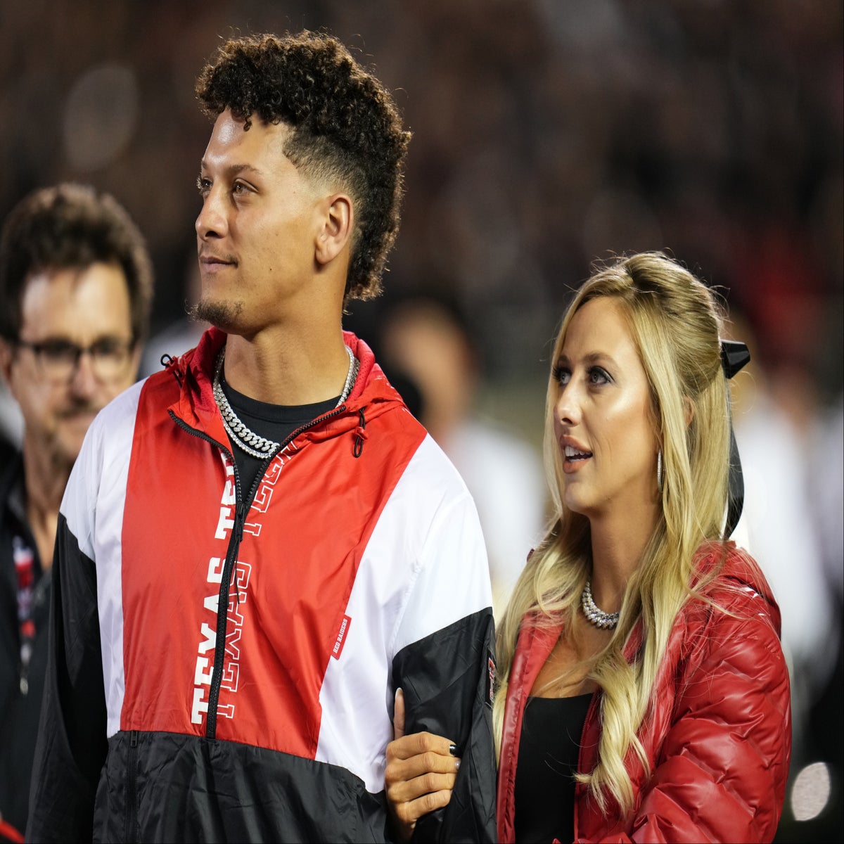 Brittany & Patrick Mahomes Match Their Kids During Soccer Game