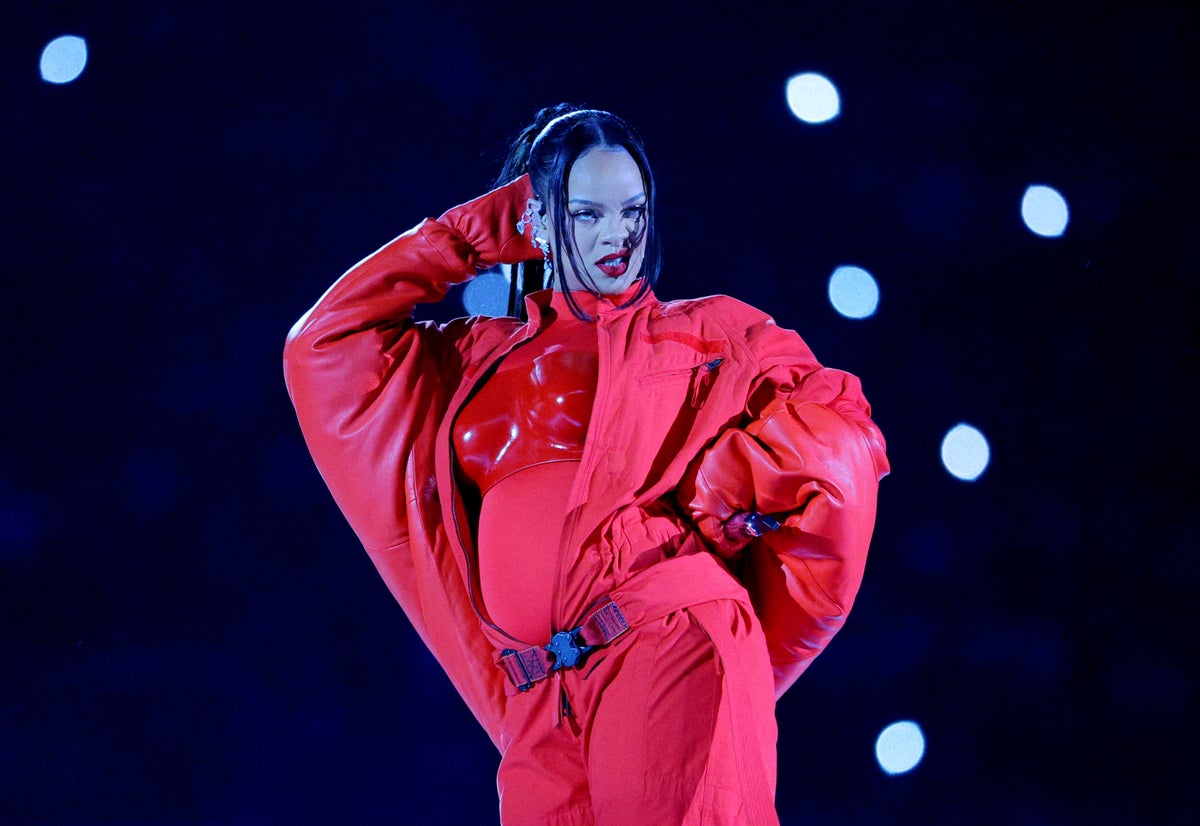 Rihanna unveils pregnancy during hit Super Bowl halftime