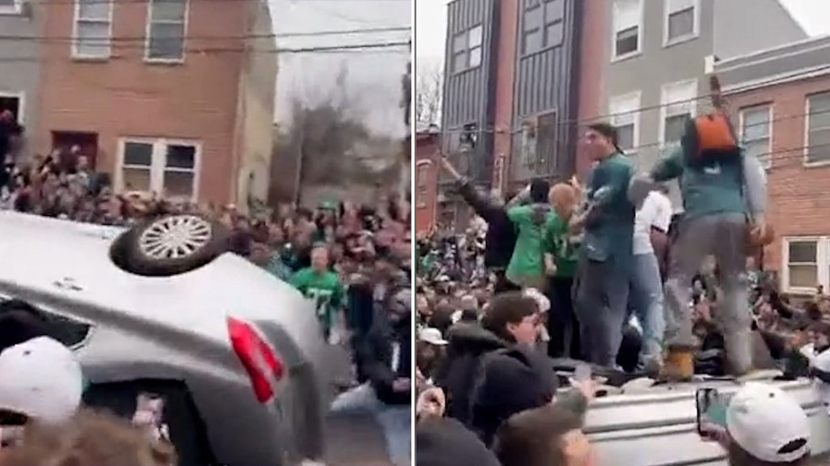 Philly riots: Eagles fans set fires, flip cars after Super Bowl win  (photos, video) 