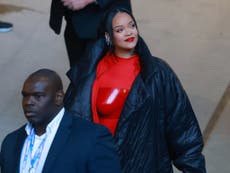 Super Bowl halftime show – live: Rihanna to perform as J Lo and Ben Affleck star in Dunkin Donuts commercial