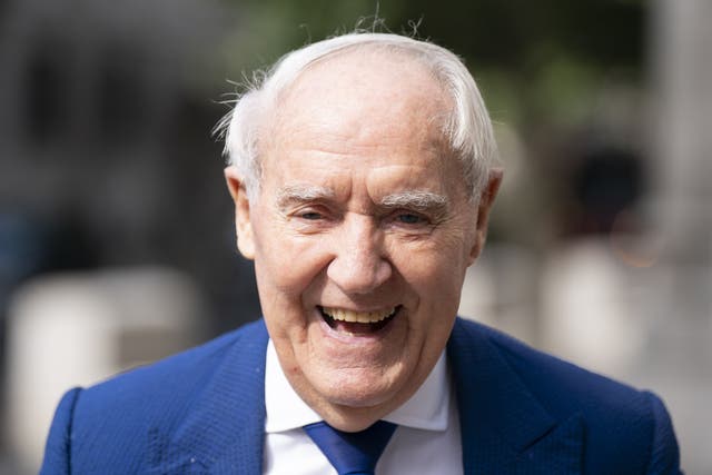 Sir Frederick Barclay is embroiled in a legal fight over money with his ex-wife (PA/Kirsty O’Connor)
