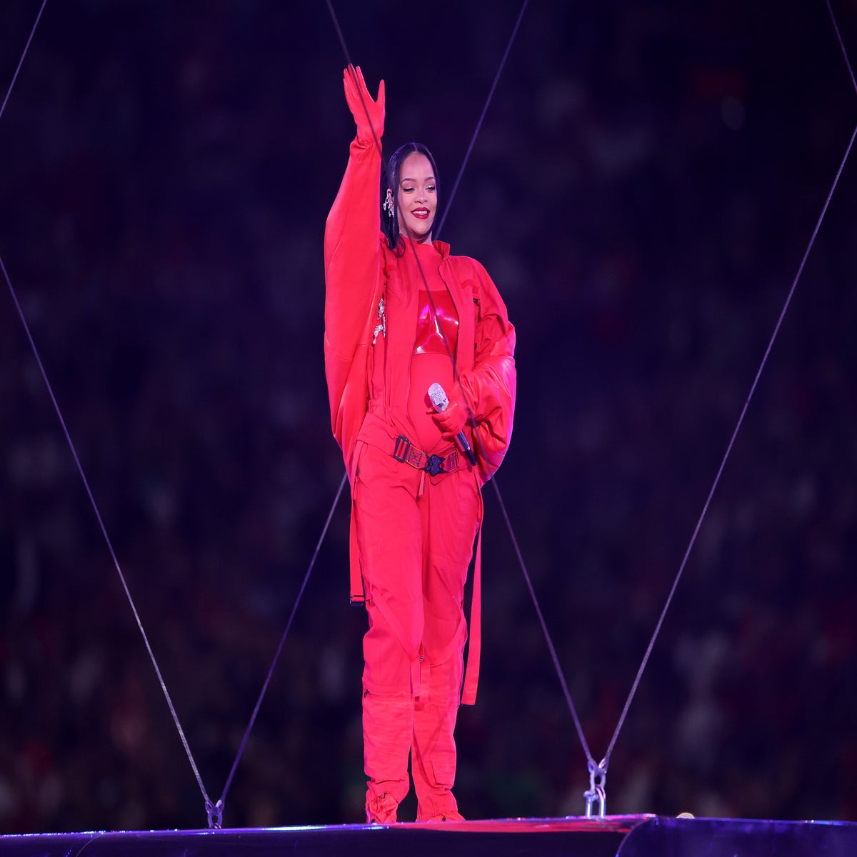 Watch A$AP Rocky Adorably Film Rihanna During Her Super Bowl Halftime Show